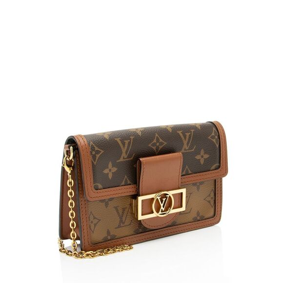 Louis Vuitton Reverse Monogram Dauphine Chain Wallet - Picture 2 of 12